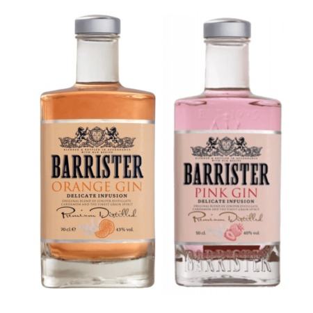 Barrister Orange Gin + Barrister Pink Gin