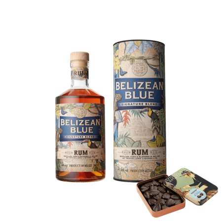 Belizean Blue Signature Blend, GIFT + Chocolate Amatller Lístky zo 70% čokolády so soľou, 60g