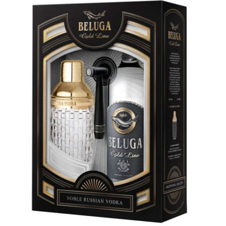 Beluga Gold Line + Shaker, GIFT