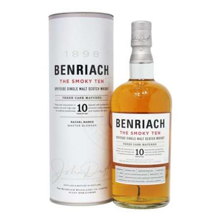 Benriach The Smoky Ten Single Malt Whisky 10 Y.O., GIFT