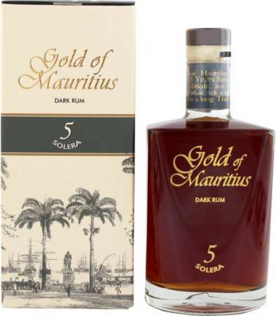 Gold of Mauritius Dark Rum 5 Solera, GIFT
