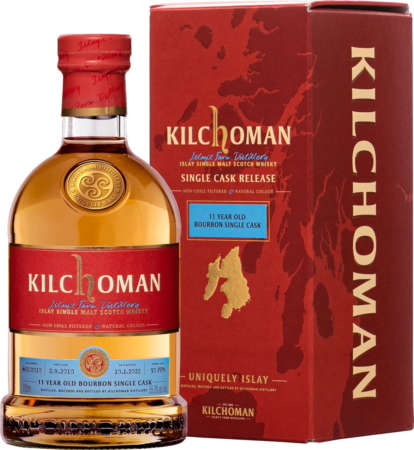 Kilchoman Bourbon Single Cask 11 Y.O., GIFT